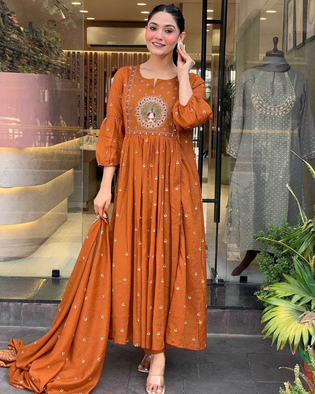 Cotton Casual Embroidered Kurti - MYLUXURY LANE ENTERPRISE
